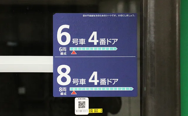 南北線の乗車位置