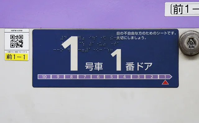 半蔵門線の乗車位置