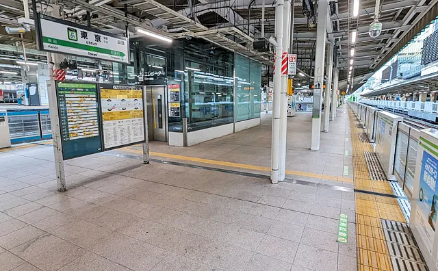 山手線の品川・渋谷方面ホーム