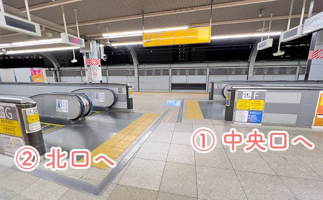 2つのエスカレーター