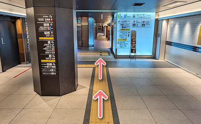 グランスタに入ってから10秒ほど進む