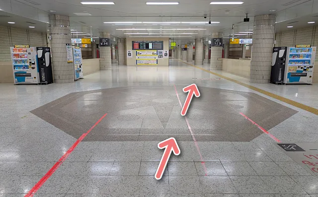 右斜め前に20秒ほど進む